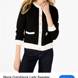 Kate Spade Black and White Women's Sweater